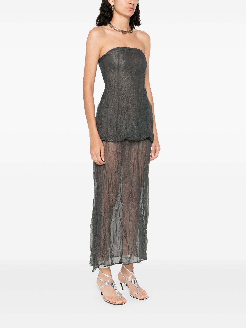 mansino long dress woman dark grey - PALOMA WOOL - d — 2